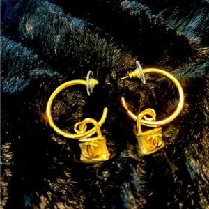 Cute “CHANEL” charmed Earrings